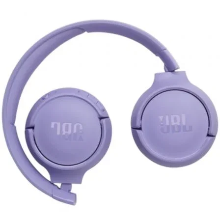 JBL Tune 520BT Auriculares Inalambricos Supraaurales Pure Bass Bluetooth 5.3, 57h Autonomia, Microfono, Plegables, Color Purpura, TUNE 520BT PUR